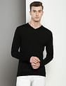 Calvin Klein V-Neck Solid Sweater