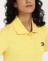 Tommy Hilfiger Solid Cropped-Fit Cotton Polo T-Shirt