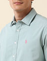 U.S. Polo Assn. Tailored Fit Solid Pure Cotton Shirt