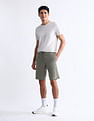 USPA Active Solid Slim Fit Active Shorts