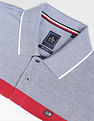 Arrow Sports Horizontal Striped Cotton Polo Shirt
