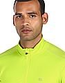 Calvin Klein Men Neon Green High Neck Solid T-Shirt