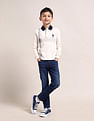 U.S. Polo Assn. Kids Boys Horizontal Striped Cotton Polo Shirt