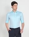 Arrow Cutaway Collar Self Design Shirt
