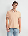Arrow Sports Tipped Collar Solid Polo Shirt