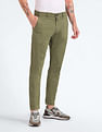 Flying Machine Slash Slim Tapered Fit Solid Trousers