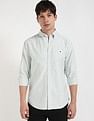 Tommy Hilfiger Striped Regular-Fit Oxford Woven Shirt