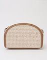 Tommy Hilfiger Logo Beige Pvc Sling Bag