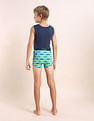 USPA Innerwear Boys Mid Rise Cotton Spandex Trunks - Pack Of 3