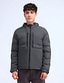 Flying Machine Regular Fit Solid Padded Jacket