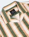 Flying Machine Short Sleeve Vertical Stripe Shirt
