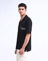 Flying Machine Typography Printed Relaxed Polo Shirt