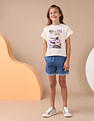 U.S. Polo Assn. Kids Girls Resort Graphic Cotton T-Shirt
