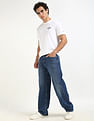 Tommy Hilfiger Light-Wash Loose-Fit Mid Rise Jeans