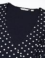 Tommy Hilfiger Cotton Wrap Neck Wrap Dress