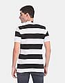 U.S. Polo Assn. Black And White Stripe Pique Polo Shirt