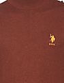 U.S. Polo Assn. High Neck Solid Sweater