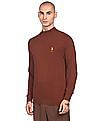 U.S. Polo Assn. High Neck Solid Sweater