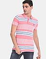 U.S. Polo Assn. Pink Stripe Pique Polo Shirt