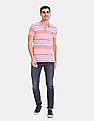 U.S. Polo Assn. Pink Stripe Pique Polo Shirt