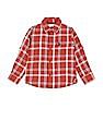 U.S. Polo Assn. Kids Boys Plaid Check Twill Weave Shirt
