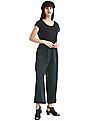 U.S. Polo Assn. Women Boat Neck Metallic Knit Top