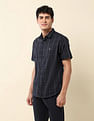 U.S. Polo Assn. Windowpane Checked Tailored Fit Shirt
