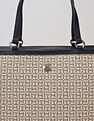 Tommy Hilfiger Logo Beige Pvc Tote Bag