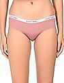 Calvin Klein Underwear Women Pink Mid Rise Solid Hipster Panties