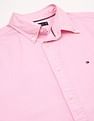 Tommy Hilfiger Solid Regular-Fit Cotton Shirt