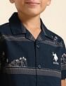 U.S. Polo Assn. Kids Boys All Over Printed Regular Fit Shirt