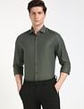 Tommy Hilfiger Self-Design Slim-Fit Cotton Shirt