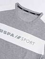 USPA Active Brand Embossed Slim Fit T-Shirt
