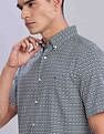 Tommy Hilfiger Mens Navy Geometric Shirt