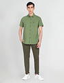 U.S. Polo Assn. Denim Co. Regular Solid Pure Cotton Casual Shirt