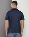 Calvin Klein Colour Block Mix Media Polo Shirt